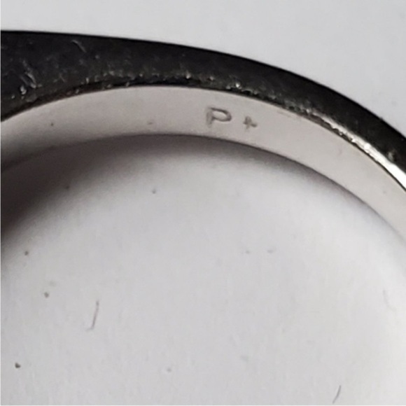 Platinum Wedding engagement anniversary woman’s ring Natural Diamond platinum - Picture 4 of 4